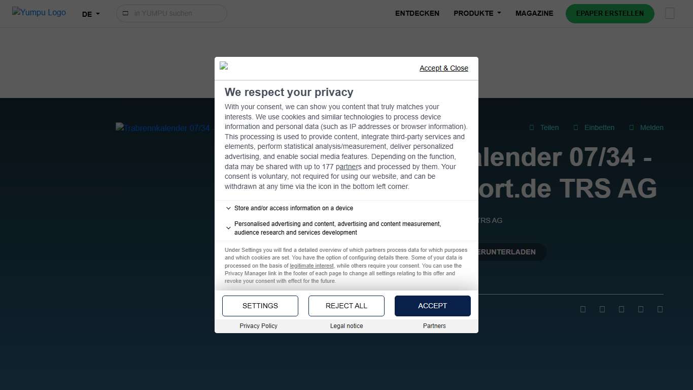 Trabrennkalender 07/34 - trabrennsport.de TRS AG