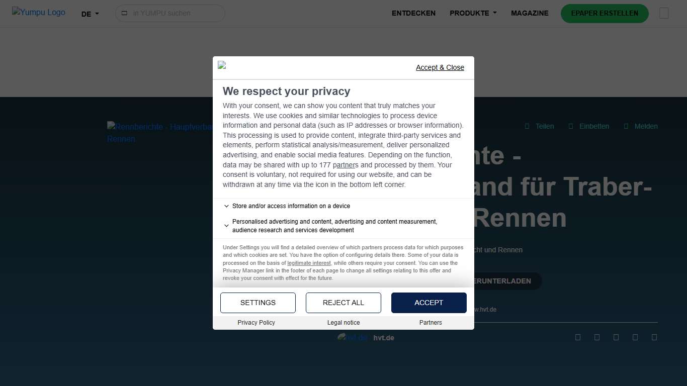 Rennberichte - Hauptverband für Traber-Zucht und Rennen